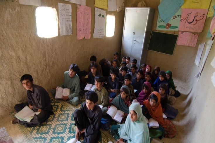 Students in a Community School in District Harnai, Balochistan.